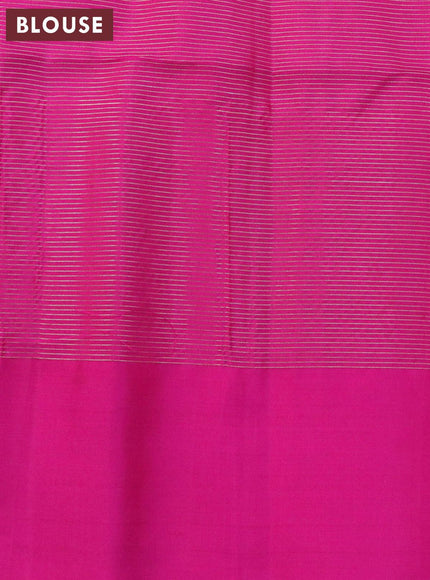 Pure soft silk saree light blue and pink with allover small zari checked pattern and simple border - {{ collection.title }} by Prashanti Sarees