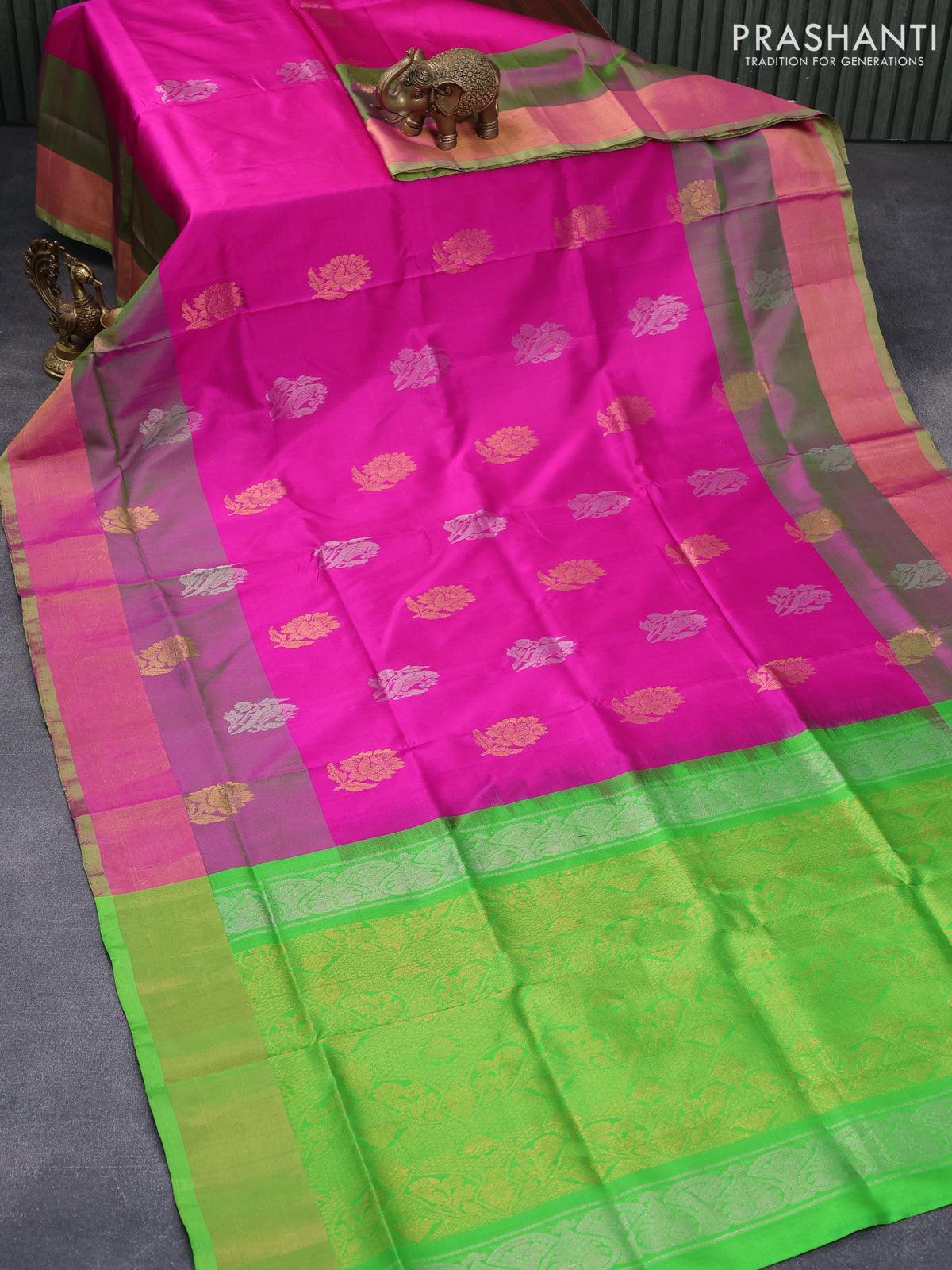 Uppada sarees | latest traditional pochamapalli Border uppada pattu saree  online from weavers | TPUH01957