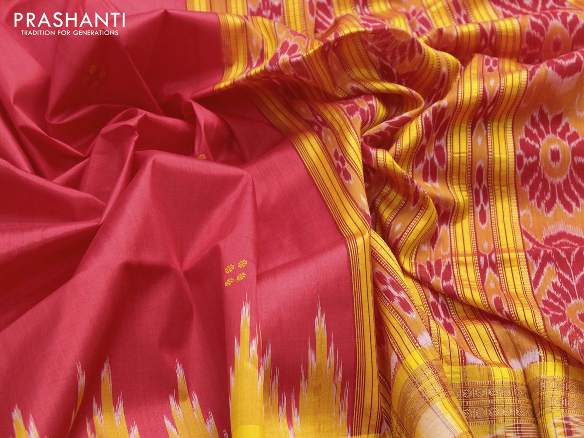 Party Wear Border Yellow Sambalpuri Bomkai Saree at best price in  Bhubaneswar