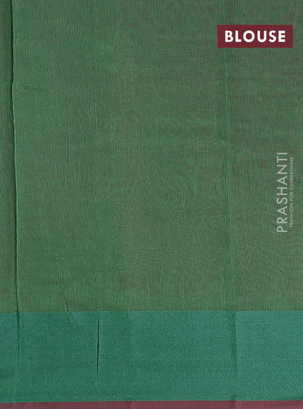 Semi chanderi saree dual shade of green and pink shade with allover thread weaves and woven border - {{ collection.title }} by Prashanti Sarees