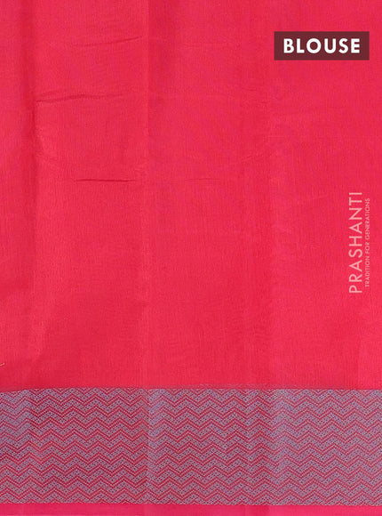 Semi chanderi saree dual shade of pink and with allover thread weaves and woven border - {{ collection.title }} by Prashanti Sarees