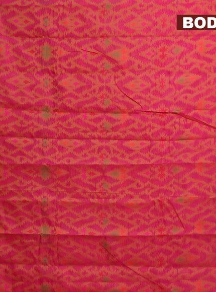 Semi chanderi saree pink and with allover thread weaves and woven border - {{ collection.title }} by Prashanti Sarees