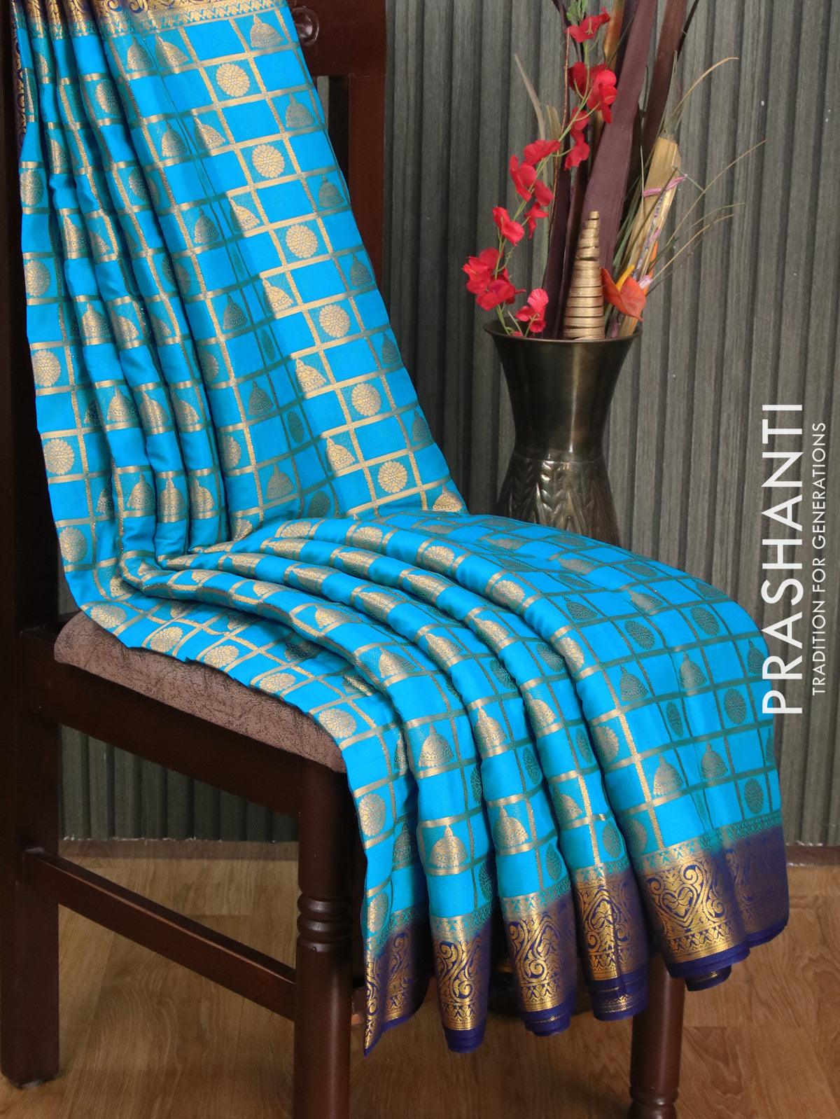 Banarasi Semi Katan Sarees – Prashanti Sarees