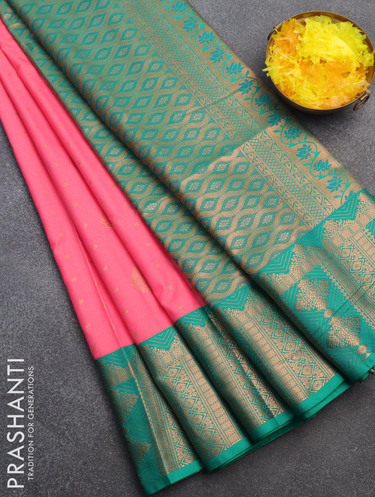 Buy Traditional Kanchipuram Soft Silk Weaving Work Saree With Unstitched  Running Blouse for Women Wear Wedding Wear Party Wear Indian Saree Online  in India - Etsy