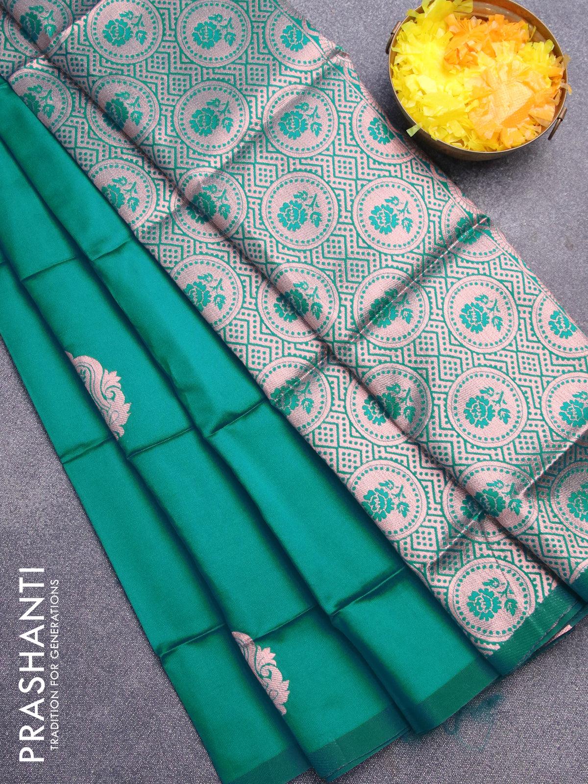 Elegance Personified: Women's Semi-Soft Silk Saree with Silver Thread –  suryasilksonline.com