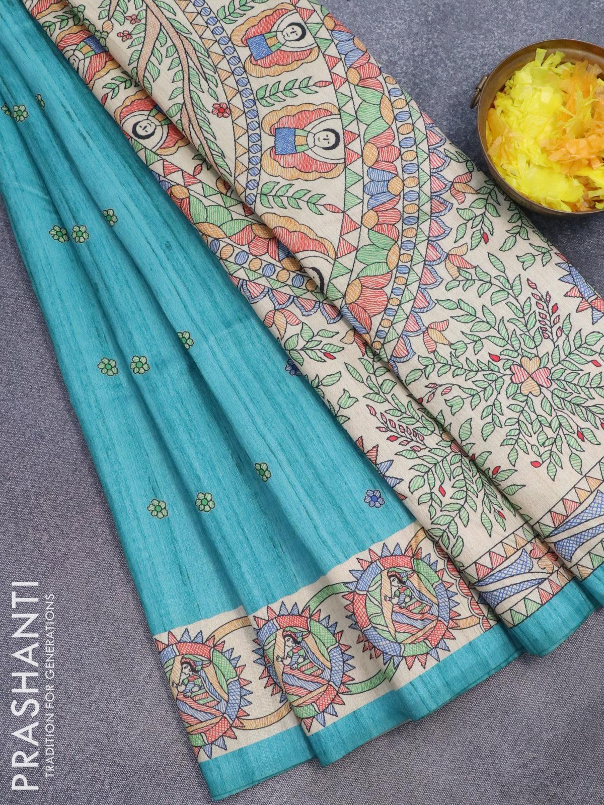 Madhubani | Madhubani painting, Saree painting designs, Fabric painting on  clothes