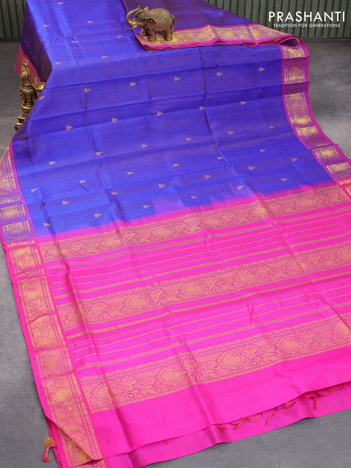 Sky Blue And Pink Colour Latest Fancy Festive Wear Designer Heavy Vichitra  silk Embroidered Saree Collection 2316 - The Ethnic World