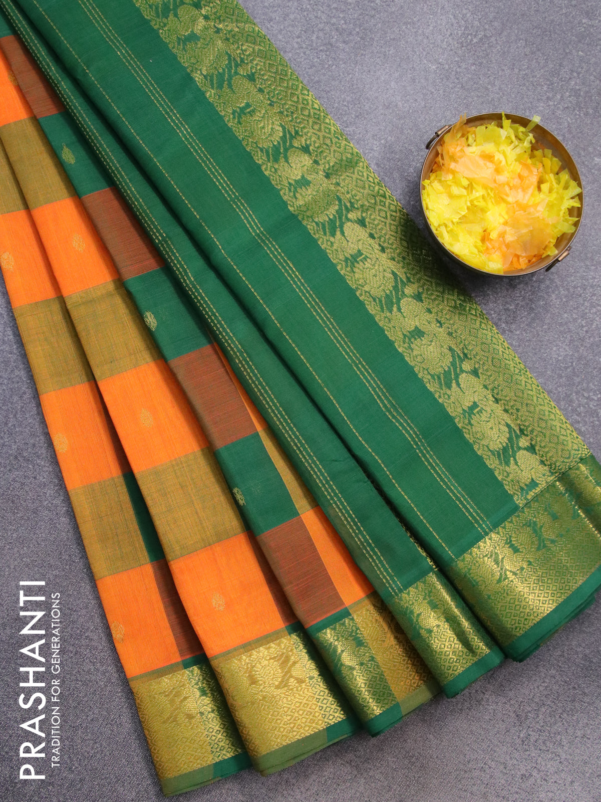 Nalli - Paalum pazhamum ( literally meaning milk and fruits) is a popular  pattern in Kanchipuram silks, characterised by bright contrasting checks.  Popularised by actress Saroja Devi in a movie of the