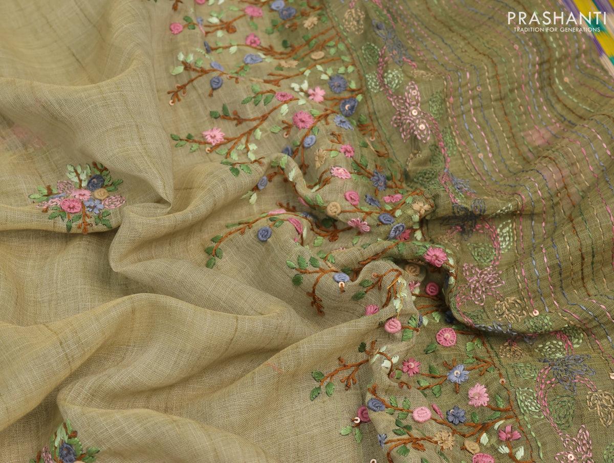 Linen Cotton Sarees | Flat 10% Off | Prashanti | 19 Dec 2023 - YouTube