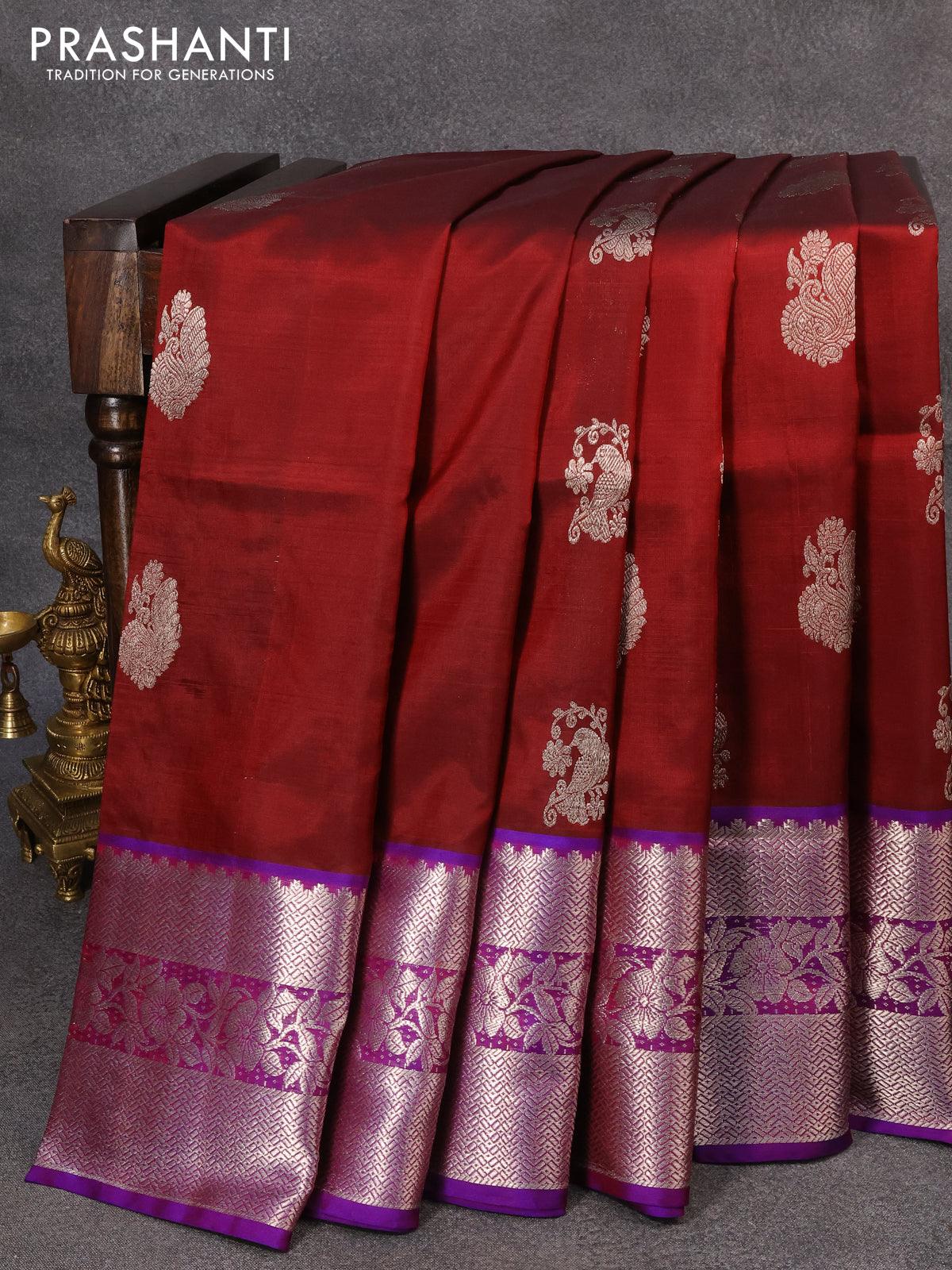 Women's Woven Design Kanjivaram Banarasi Silk Saree With Unstitched Blouse  Piece - Etsy Sweden