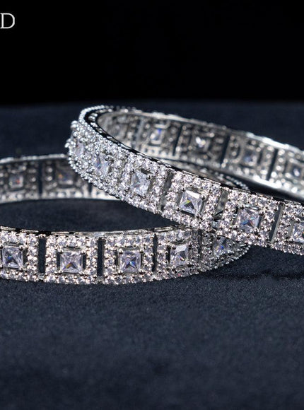 Zircon bangles with cz stones - {{ collection.title }} by Prashanti Sarees