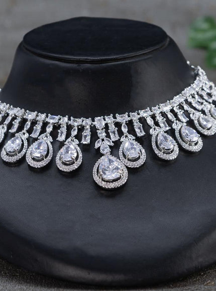 Zircon choker with cz stones - {{ collection.title }} by Prashanti Sarees