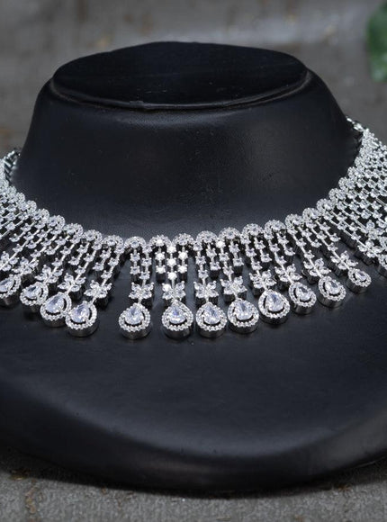 Zircon choker with cz stones - {{ collection.title }} by Prashanti Sarees