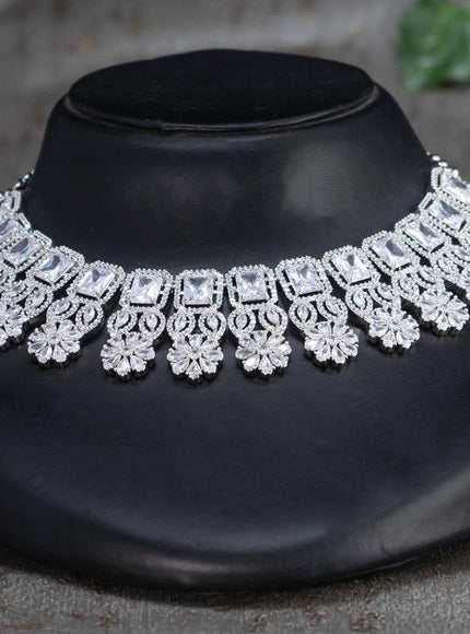 Zircon choker with cz stones - {{ collection.title }} by Prashanti Sarees