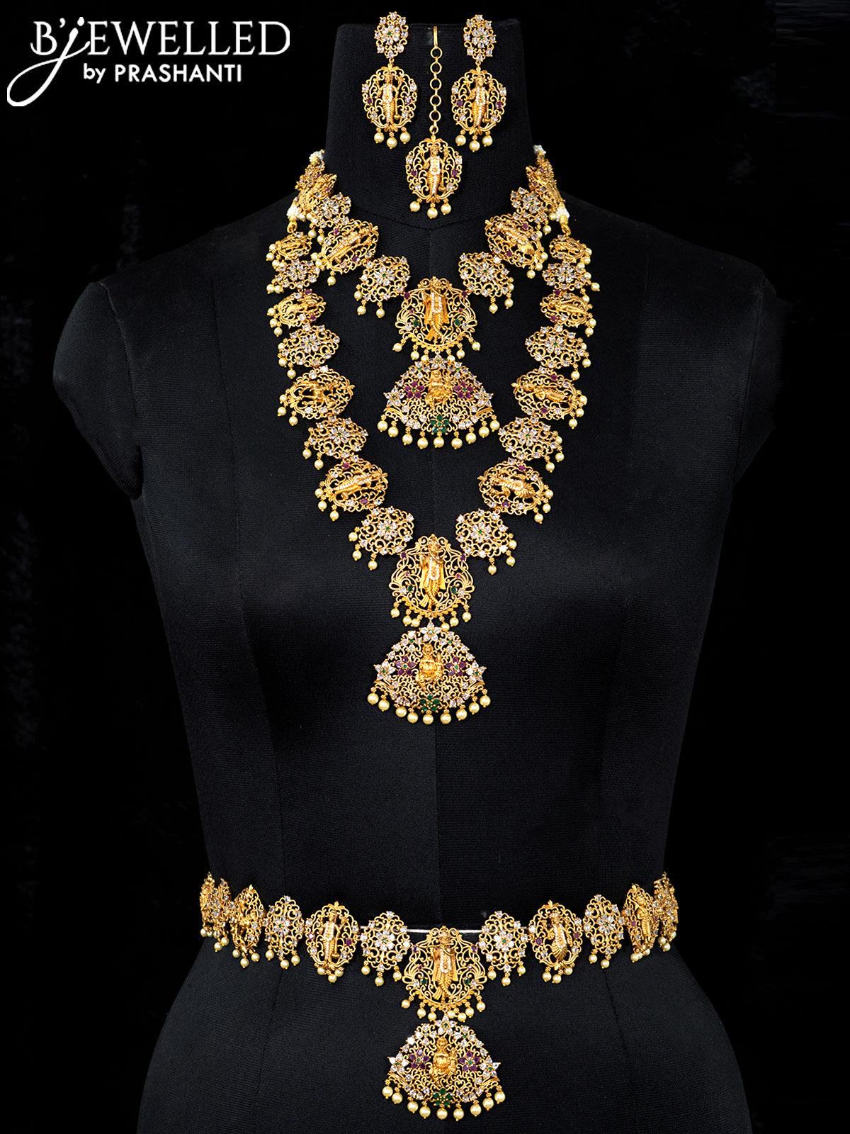 Golden Gaze - Kundan Gold Plated Oxidised Jewellery Set – Priyaasi