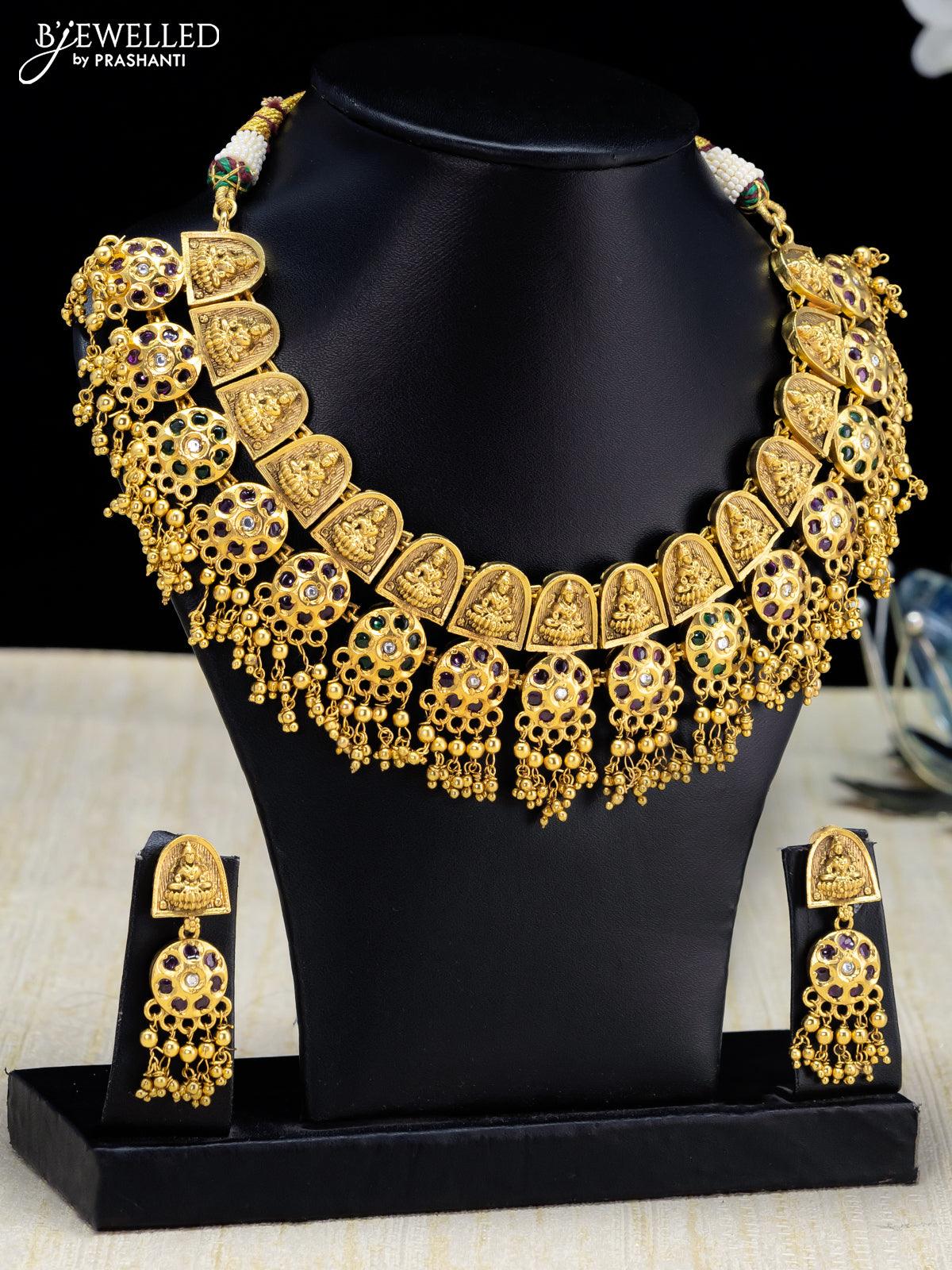 Women Sarees Necklace Earring Pendant Set - Buy Women Sarees Necklace  Earring Pendant Set online in India