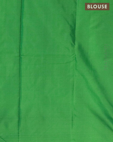 Arani semi silk saree light green with allover zari woven weaves in borderless style - {{ collection.title }} by Prashanti Sarees