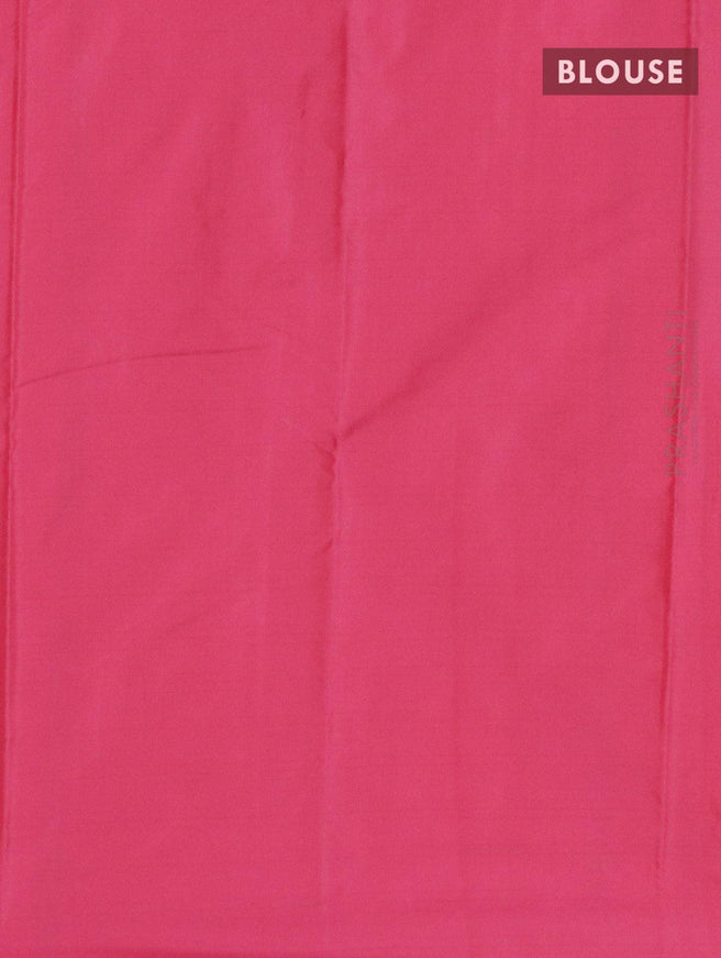 Arani semi silk saree pink with allover thread weaves in borderless style - {{ collection.title }} by Prashanti Sarees