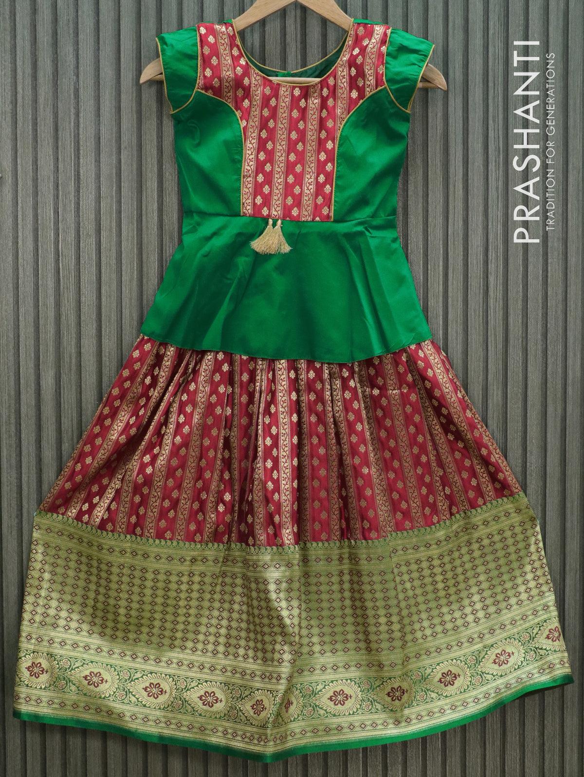 KIDS BANARASI FESTIVAL GOWN