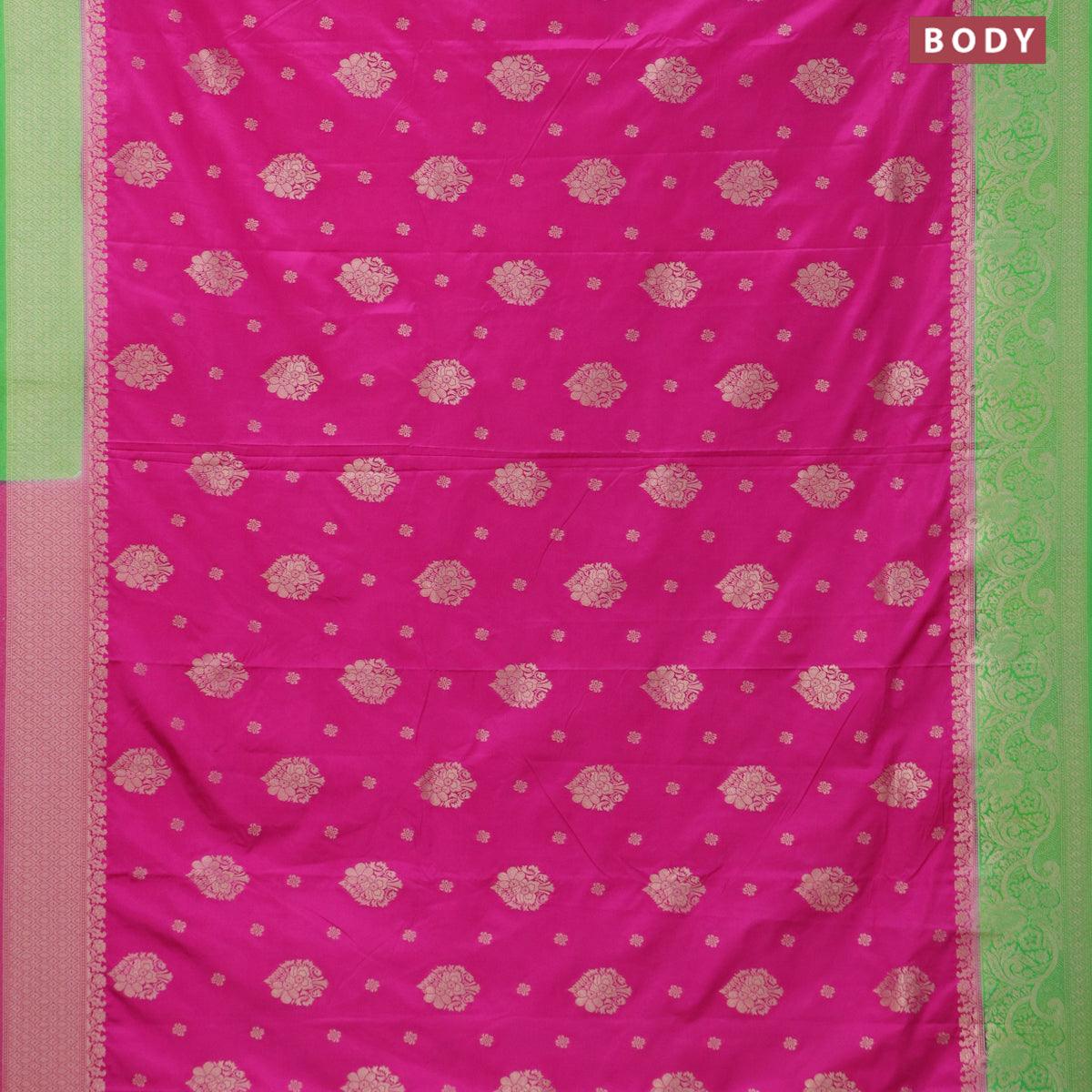 Pink Color Pure Katan Silk Handwoven Banarasi Saree – Banarasi Shagun