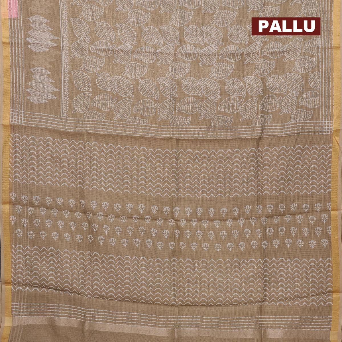 Kaynaat - Ajrakh handloom Kota Doria saree with zari border – Sundarii  Handmade Global