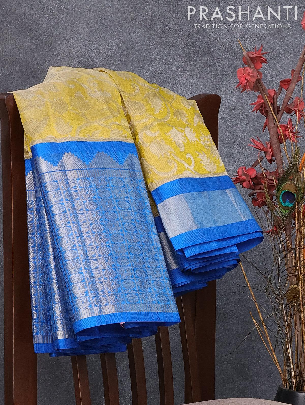 Kuppadam silk sarees | Kuppadam saree with all over checks and buties  design online from weavers | KUPP0021952