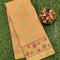 Manipuri Kota saree peach with rich zari border - {{ collection.title }} by Prashanti Sarees