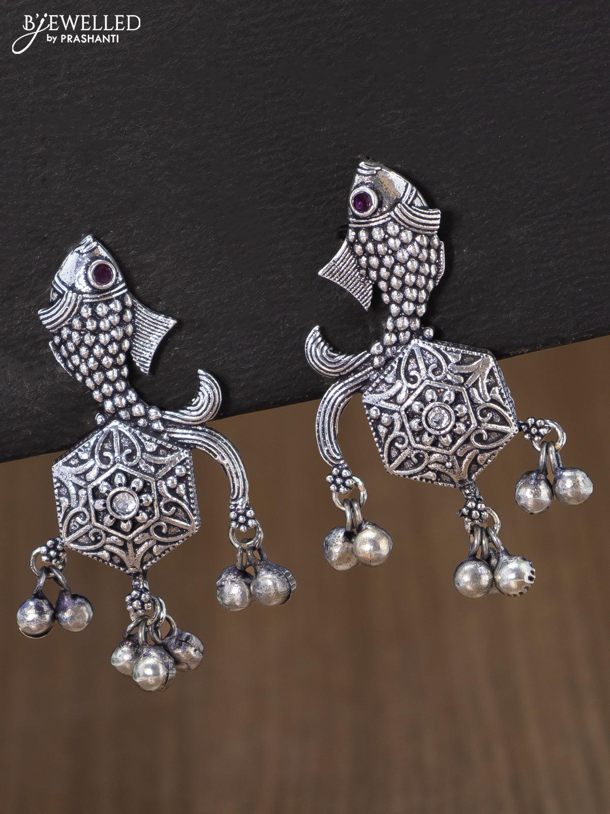 Radiate Vintage Elegance with Oxidised Earrings | Buy Now At Gehna Shop