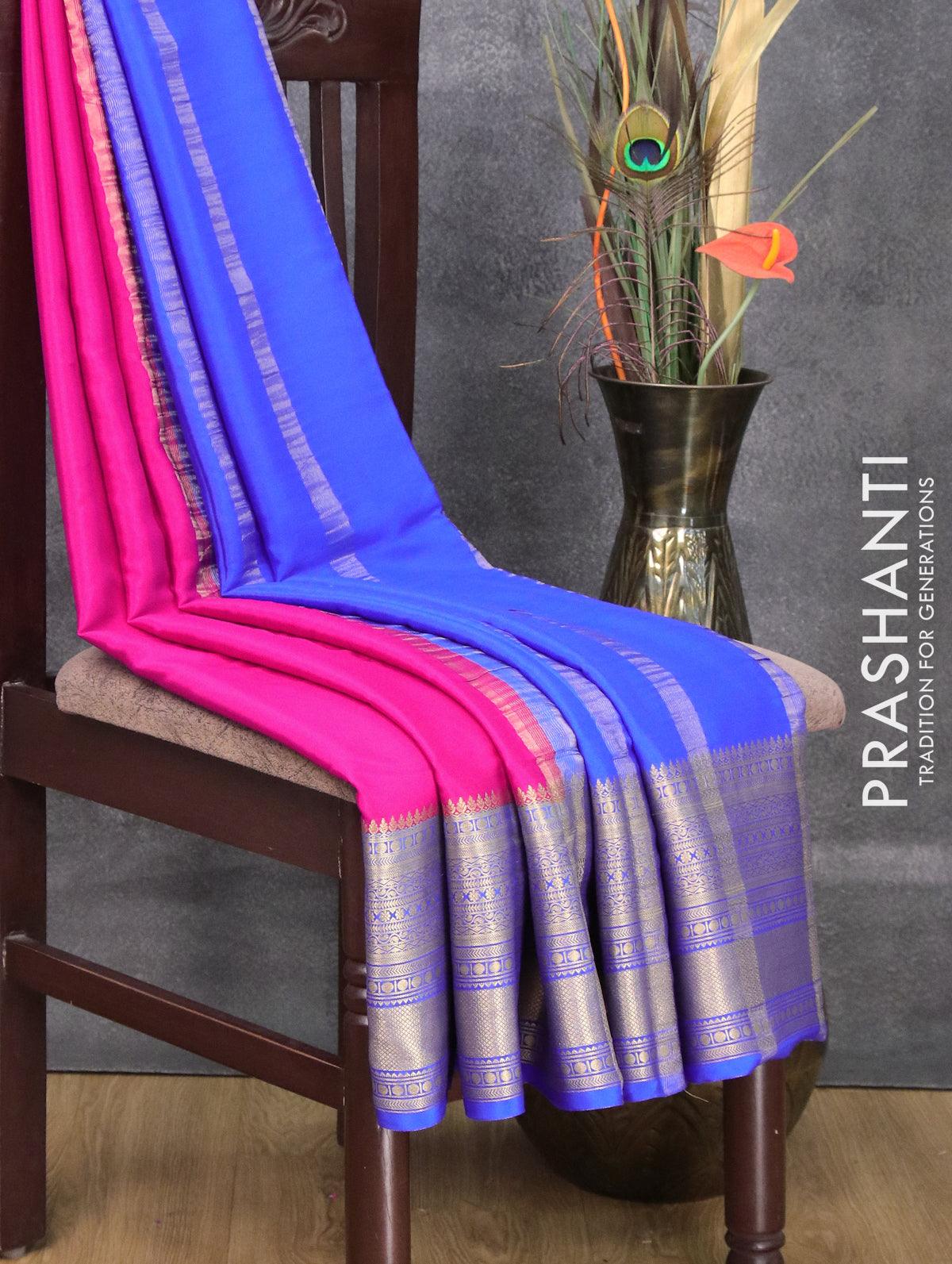 Buy Mysore Silk Saree Online | Mysore Silk Sarees in Bangalore –  Vijayalakshmi Silks