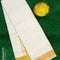 Pure silk dhoti 9 x 5 with zari woven border - {{ collection.title }} by Prashanti Sarees