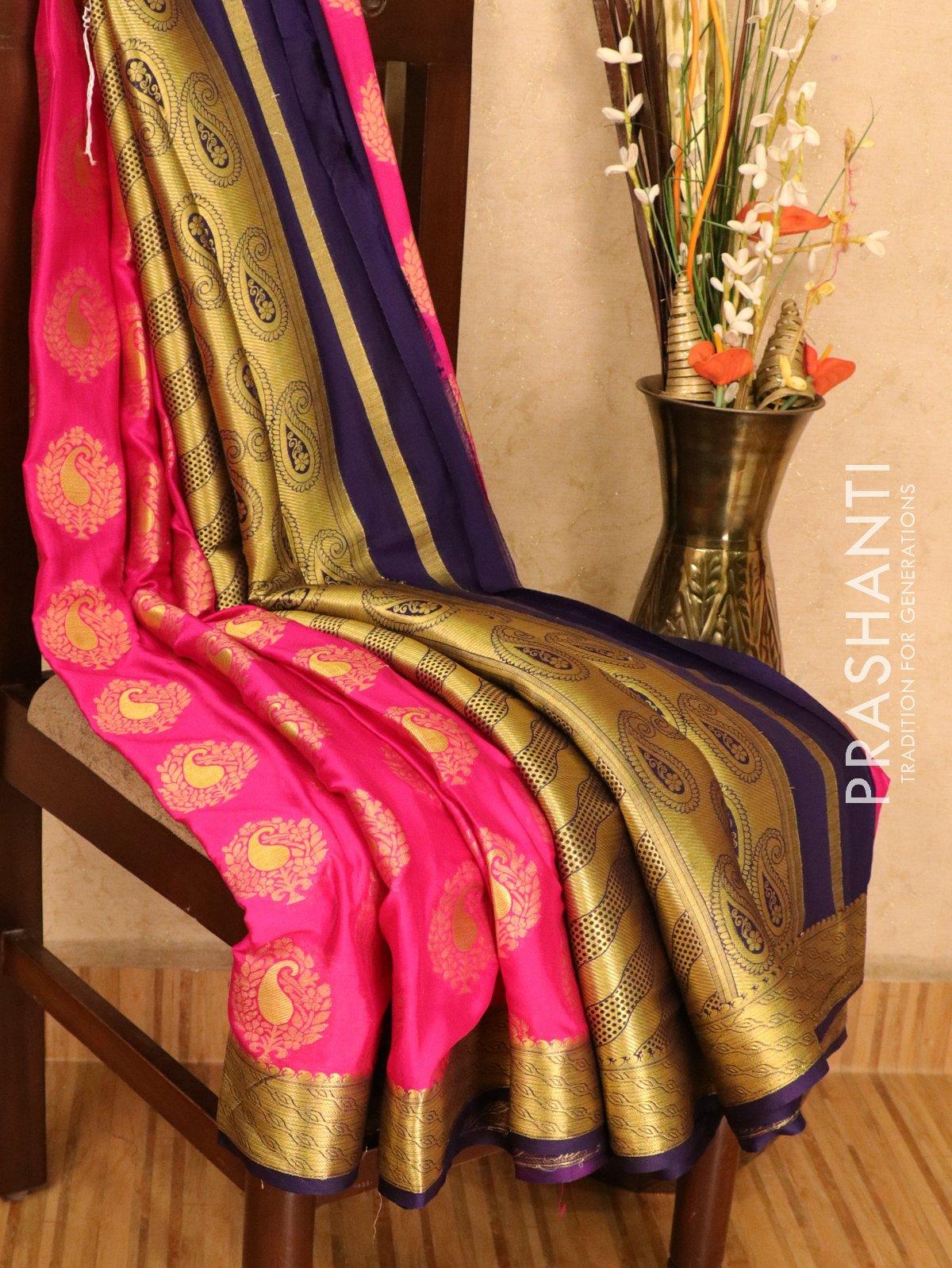 Sea Green bhagalpuri silk saree at Rs.1650/Piece in chennai offer by Prashanti  Sarees