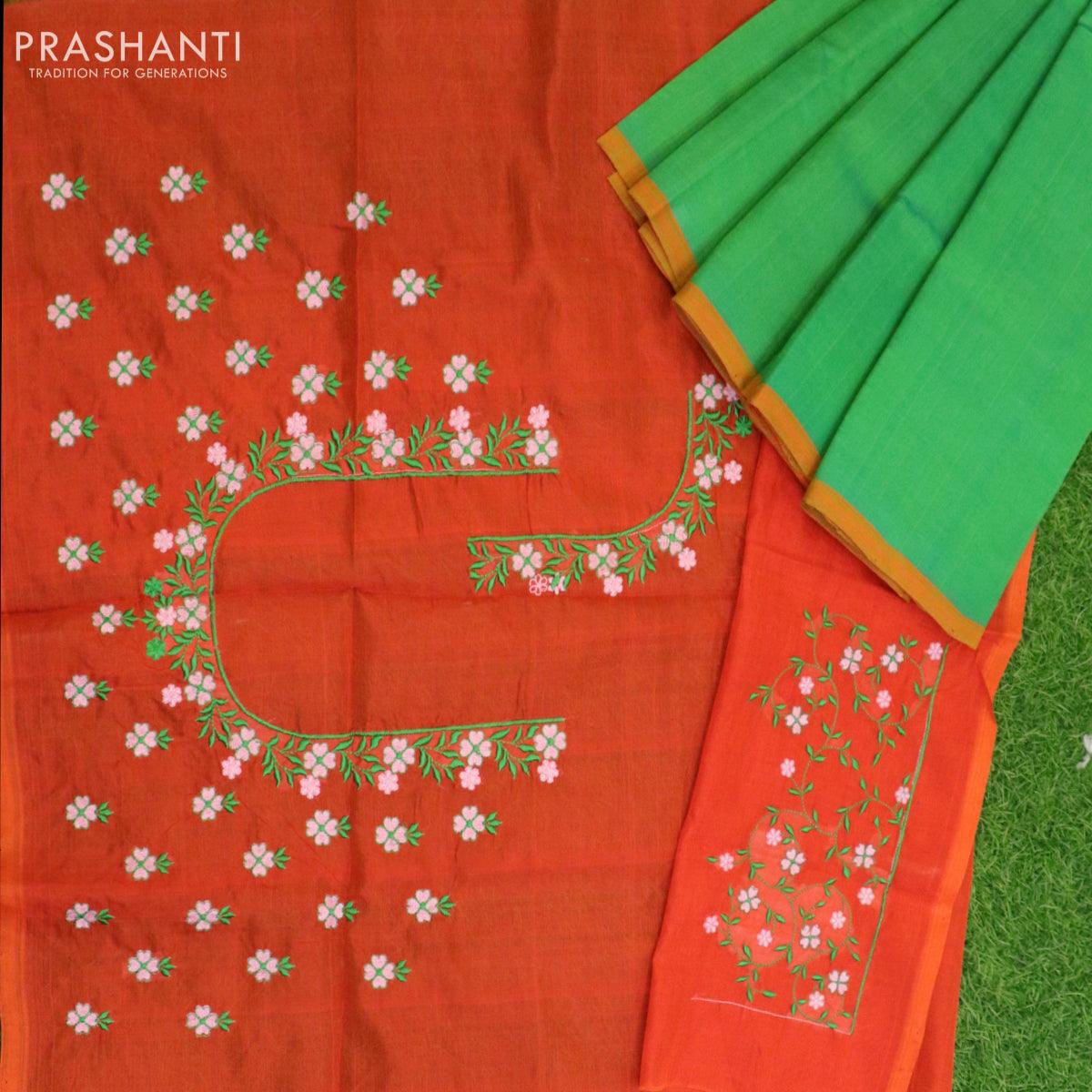 Chinon silk saree reddish pink with allover bandhani prints and mirror – Prashanti  Sarees