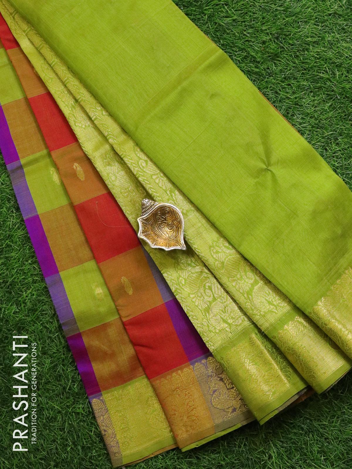 Arani checks Butta Sarees – Bend The Trend